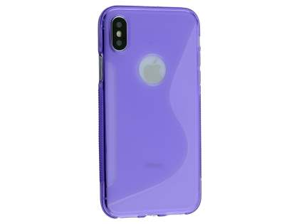 Wave Case for Apple iPhone Xs/X - Purple Soft Cover