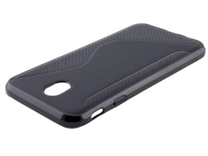 Wave Case for Samsung Galaxy J7 (2017) - Black Soft Cover
