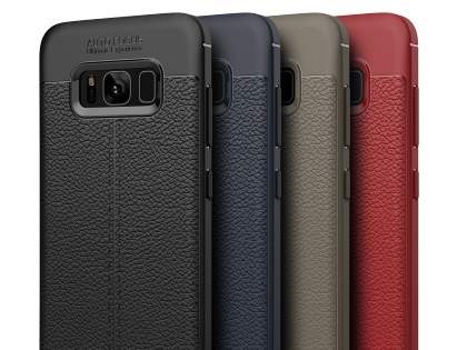 Leather Look Gel Case for Samsung Galaxy S8+ - Navy