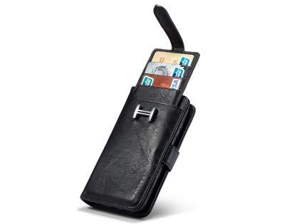 2-in-1 Synthetic Leather Wallet Case for Samsung Galaxy Note8 - Black