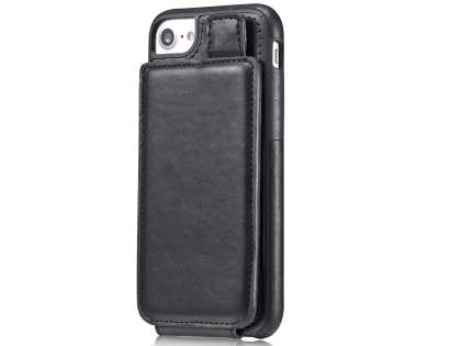 Synthetic Leather Case with Card Holder for iPhone 8/7 - Black Synthetic Leather Case with Card Holder for iPhone 8/7 - Black