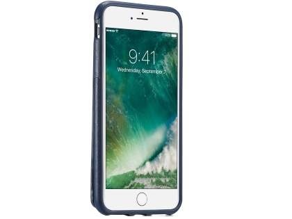 Synthetic Leather Case with Card Holder for iPhone 8/7 - Navy