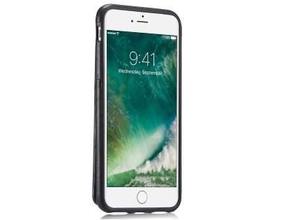 Synthetic Leather Case with Card Holder for iPhone 8 Plus/7 Plus - Black
