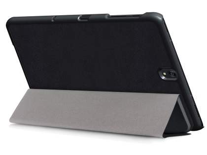 Slim Synthetic Leather Flip Case with Stand for Samsung Galaxy Tab S3 9.7 - Black Leather Flip Case