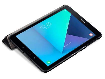 Slim Synthetic Leather Flip Case with Stand for Samsung Galaxy Tab S3 9.7 - Black