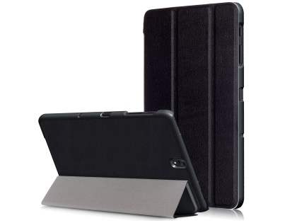 Slim Synthetic Leather Flip Case with Stand for Samsung Galaxy Tab S3 9.7 - Black