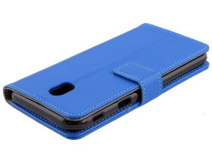 Synthetic Leather Wallet Case with Stand for Samsung Galaxy J5 Pro (2017) - Blue