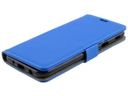 Synthetic Leather Wallet Case with Stand for Samsung Galaxy J5 Pro (2017) - Blue