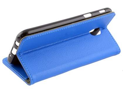 Synthetic Leather Wallet Case with Stand for Samsung Galaxy J5 Pro (2017) - Blue
