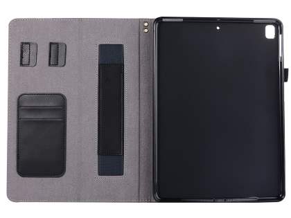 Genuine Leather Case with Stand for iPad 9.7 (2018/2017) / Pro 9.7 / Air 2 / Air - Black