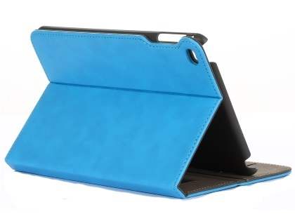 Synthetic Leather Case with Stand for iPad Mini 4 - Sky Blue