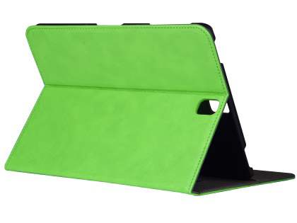 Synthetic Leather Flip Case with Stand for Samsung Galaxy Tab S3 9.7 - Green Leather Flip Case