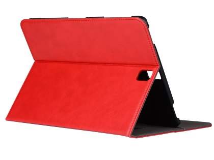 Synthetic Leather Flip Case with Stand for Samsung Galaxy Tab S3 9.7 - Red Leather Flip Case