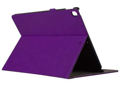 Synthetic Leather Flip Case with Stand for iPad Pro 12.9 (2017) - Purple