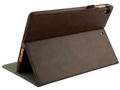 Synthetic Leather Flip Case with Stand for iPad 9.7 (2018/2017) / Pro 9.7 / Air 2 / Air - Brown