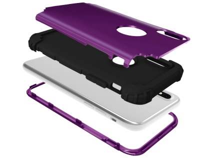Defender Case for iPhone Xs/X - Plum