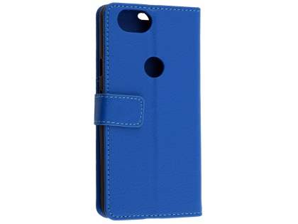 Synthetic Leather Wallet Case with Stand for Google Pixel 2 - Blue