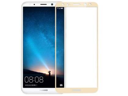 Curved Tempered Glass Full Screen Protector for Huawei Nova 2i  / Mate 10 Light - Gold/Clear Screen Protector