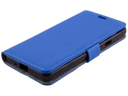 Synthetic Leather Wallet Case with Stand for Google Pixel 2 - Blue