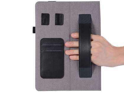 Genuine Leather Case with Stand for iPad 9.7 (2018/2017) / Pro 9.7 / Air 2 / Air - Black