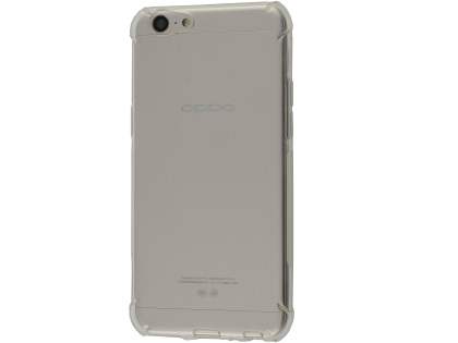 Gel Case with Bumper Edges for Oppo A57 (2016) - Clear Soft Cover