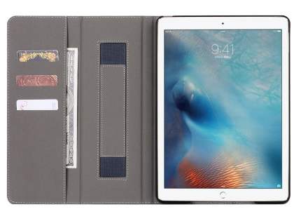 Synthetic Leather Flip Case with Stand for iPad 9.7 (2018/2017) / Pro 9.7 / Air 2 / Air - Midnight Blue