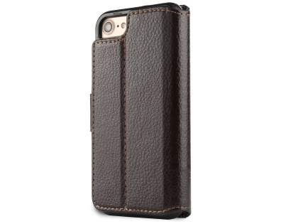 2-in-1 Synthetic Leather Wallet Case for iPhone 8/7 - Brown