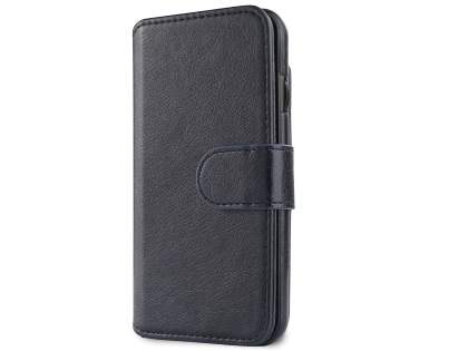 2-in-1 Synthetic Leather Wallet Case for iPhone 6s/6 - Midnight Blue
