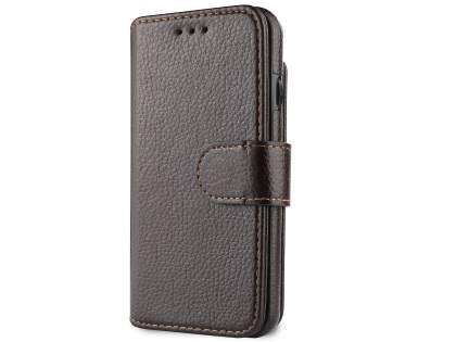 2-in-1 Synthetic Leather Wallet Case for iPhone 8/7 - Brown