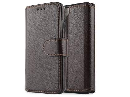 2-in-1 Synthetic Leather Wallet Case for iPhone 8/7 - Brown