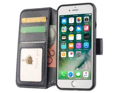 2-in-1 Synthetic Leather Wallet Case for iPhone 6s/6 - Midnight Blue
