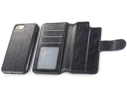 2-in-1 Synthetic Leather Wallet Case for iPhone 6s/6 - Midnight Blue