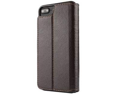 2-in-1 Synthetic Leather Wallet Case for iPhone 8 Plus/7 Plus - Brown