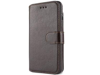 2-in-1 Synthetic Leather Wallet Case for iPhone 8 Plus/7 Plus - Brown
