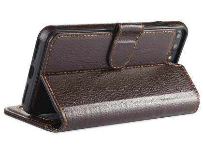 2-in-1 Synthetic Leather Wallet Case for iPhone 8 Plus/7 Plus - Brown