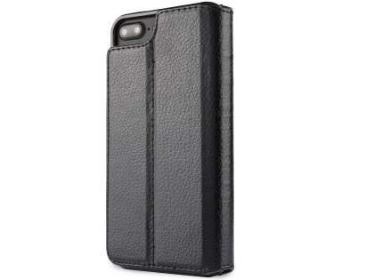 2-in-1 Synthetic Leather Wallet Case for iPhone 6s Plus/6 Plus - Black