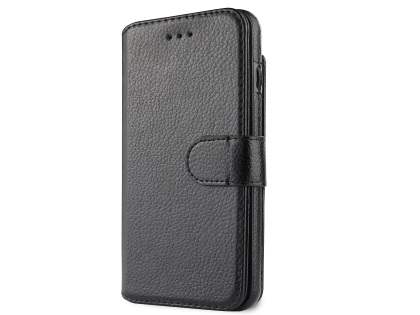 2-in-1 Synthetic Leather Wallet Case for iPhone 6s Plus/6 Plus - Black