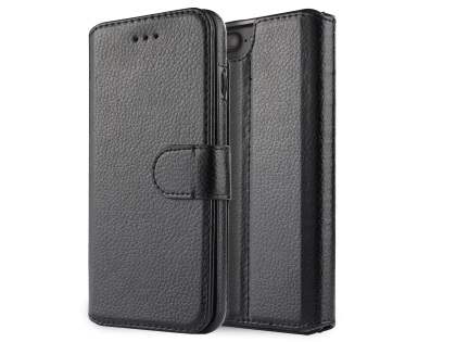 2-in-1 Synthetic Leather Wallet Case for iPhone 6s Plus/6 Plus - Black