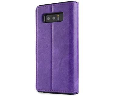 2-in-1 Synthetic Leather Wallet Case for Samsung Galaxy Note8 - Purple Leather Wallet Case