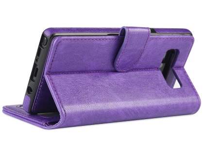 2-in-1 Synthetic Leather Wallet Case for Samsung Galaxy Note8 - Purple
