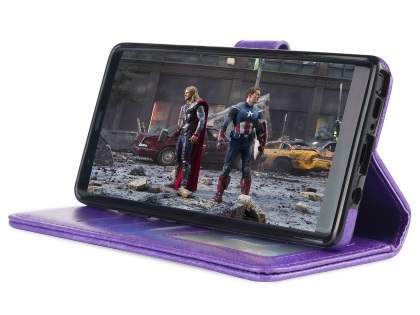 2-in-1 Synthetic Leather Wallet Case for Samsung Galaxy Note8 - Purple