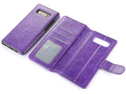 2-in-1 Synthetic Leather Wallet Case for Samsung Galaxy Note8 - Purple