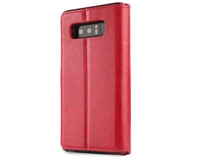 2-in-1 Synthetic Leather Wallet Case for Samsung Galaxy Note8 - Red Leather Wallet Case