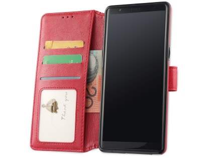 2-in-1 Synthetic Leather Wallet Case for Samsung Galaxy Note8 - Red