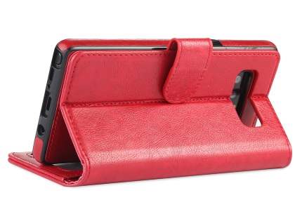 2-in-1 Synthetic Leather Wallet Case for Samsung Galaxy Note8 - Red