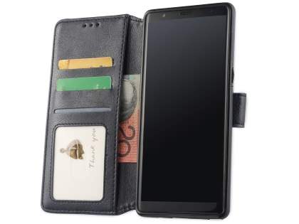 2-in-1 Synthetic Leather Wallet Case for Samsung Galaxy Note8 - Midnight Blue