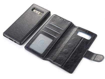 2-in-1 Synthetic Leather Wallet Case for Samsung Galaxy Note8 - Midnight Blue