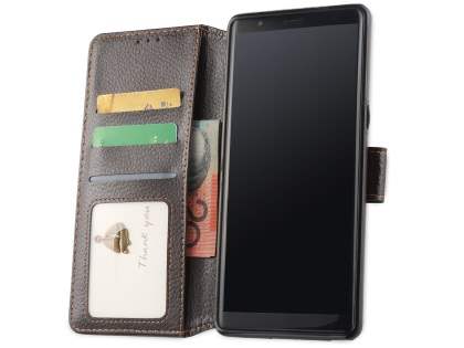 2-in-1 Synthetic Leather Wallet Case for Samsung Galaxy Note8 - Brown