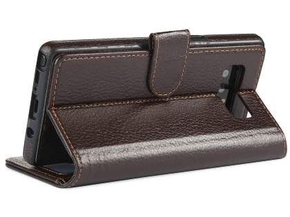 2-in-1 Synthetic Leather Wallet Case for Samsung Galaxy Note8 - Brown