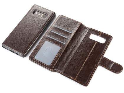 2-in-1 Synthetic Leather Wallet Case for Samsung Galaxy Note8 - Brown